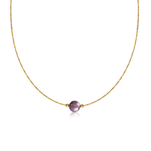 9-10mm Floating Pearl Chain Necklace - House Of Pearls